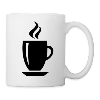 Kaffee Tasse - Tasse - Weiß - Rechts