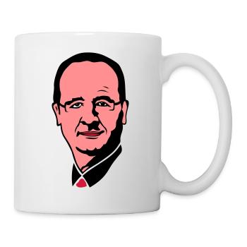 francois holland Präsident Führer 3 - Tasse - Weiß - Rechts