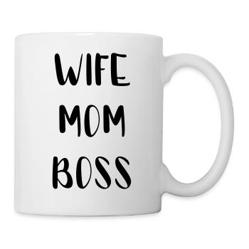 FEMME MOM BOSS - Mug blanc - blanc - Droite