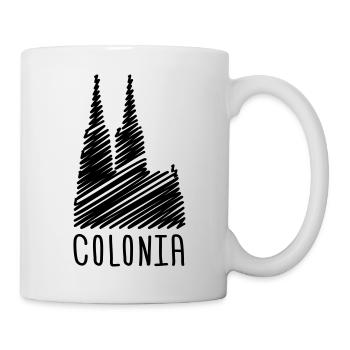 Dom Colonia T-Shirt - Tasse - Weiß - Rechts
