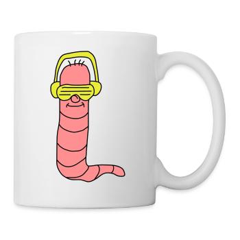 Cool Party Worm DJ - Mug blanc - blanc - Droite
