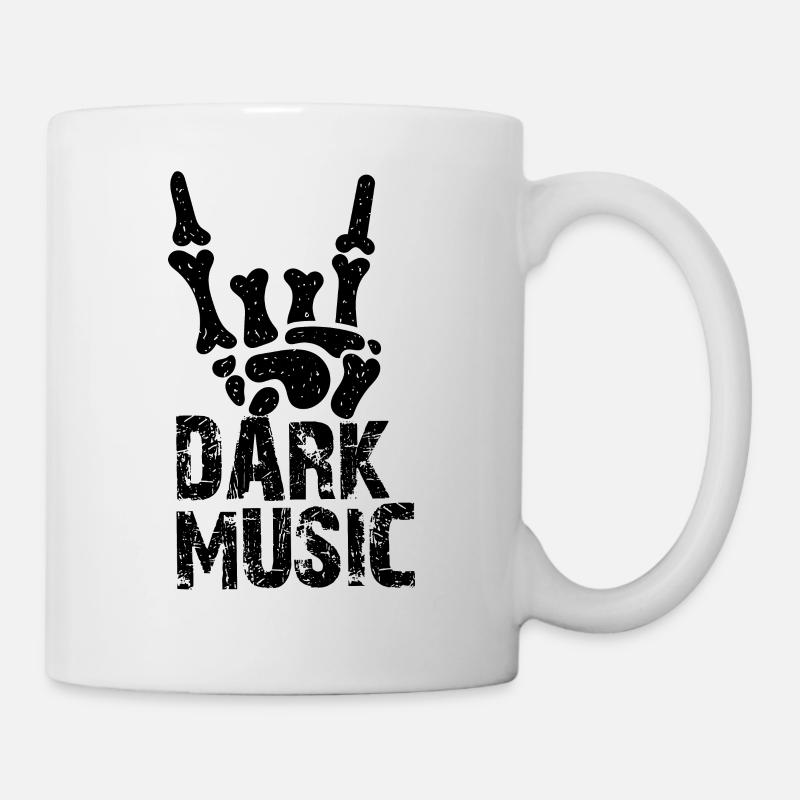 Musique sombre - Mug blanc - blanc