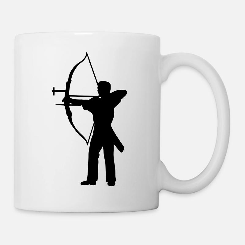 tir a l arc - Mug blanc - blanc