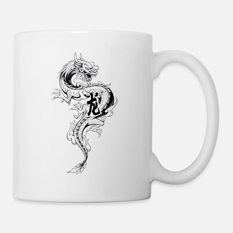 Drachen - Tasse - Weiß