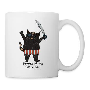 Wild tomcat buccaneer - Mug - white - Right