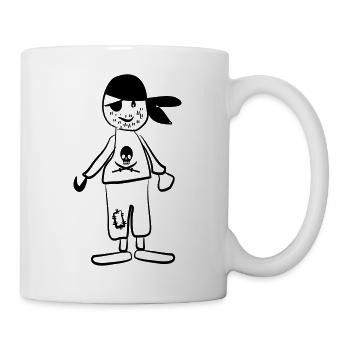 Pirat - Tasse - Weiß - Rechts