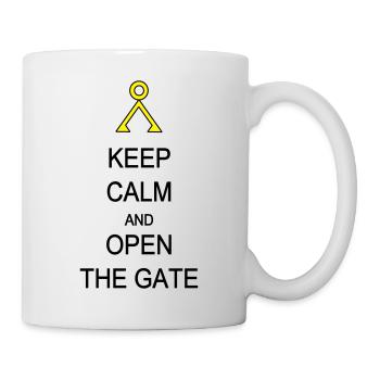Öffnen Sie das Tor - Tasse - Weiß - Rechts