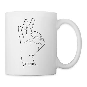Perfekt - Tasse - Weiß - Rechts