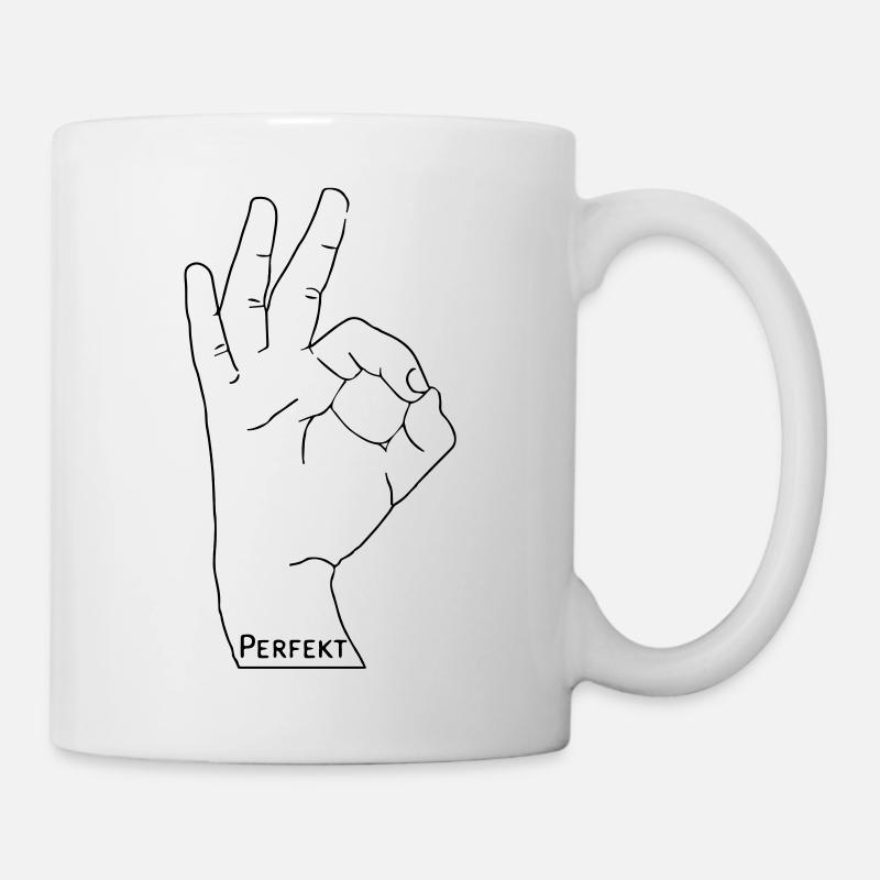 Perfekt - Tasse - Weiß