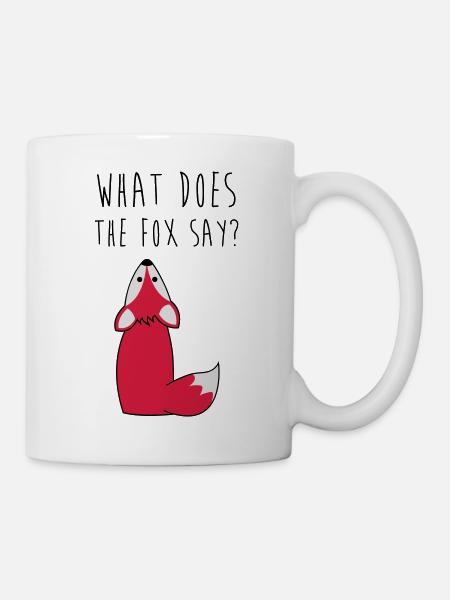 What does the fox say? - Tasse - Weiß