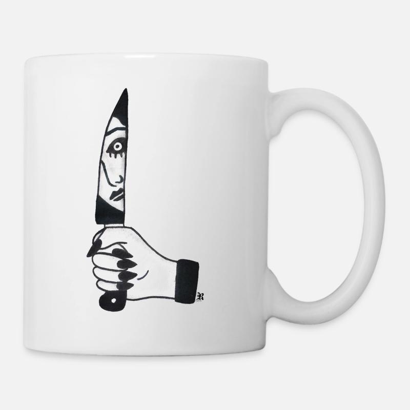 Knife Mirror - Mug - white