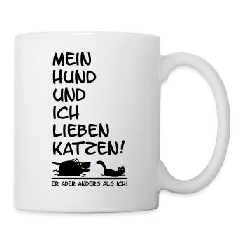 Mein Hund und ich - Tasse - Weiß - Rechts
