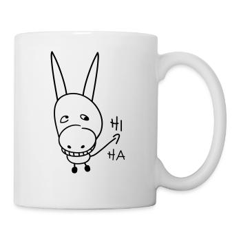 Lustiger Esel - Tasse - Weiß - Rechts