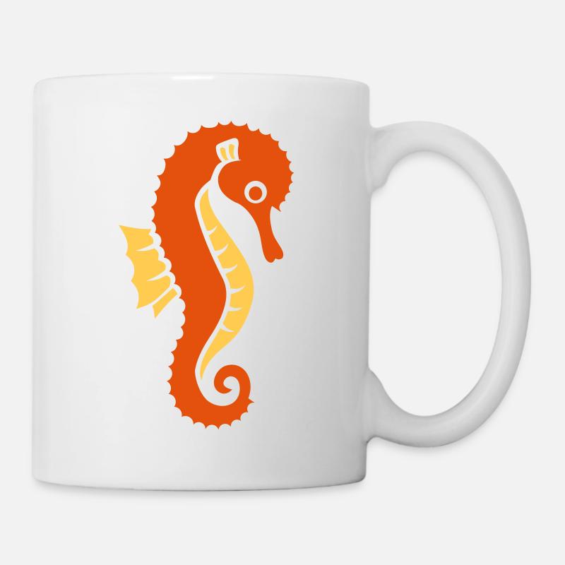 Seepferdchen - Tasse - Weiß