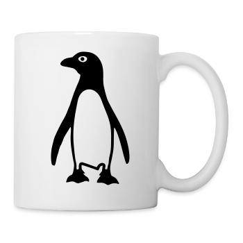 Manchot - Mug blanc - blanc - Droite