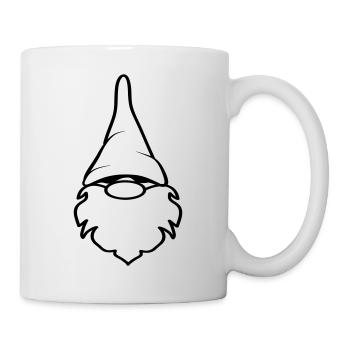 Nain bart drôle drôle stocking Cap - Mug blanc - blanc - Droite