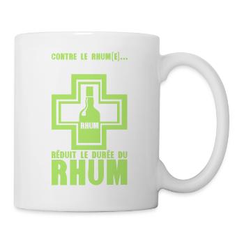 ajouter texte reduit duree rhum pharmacie alcool h - Mug blanc - blanc - Droite