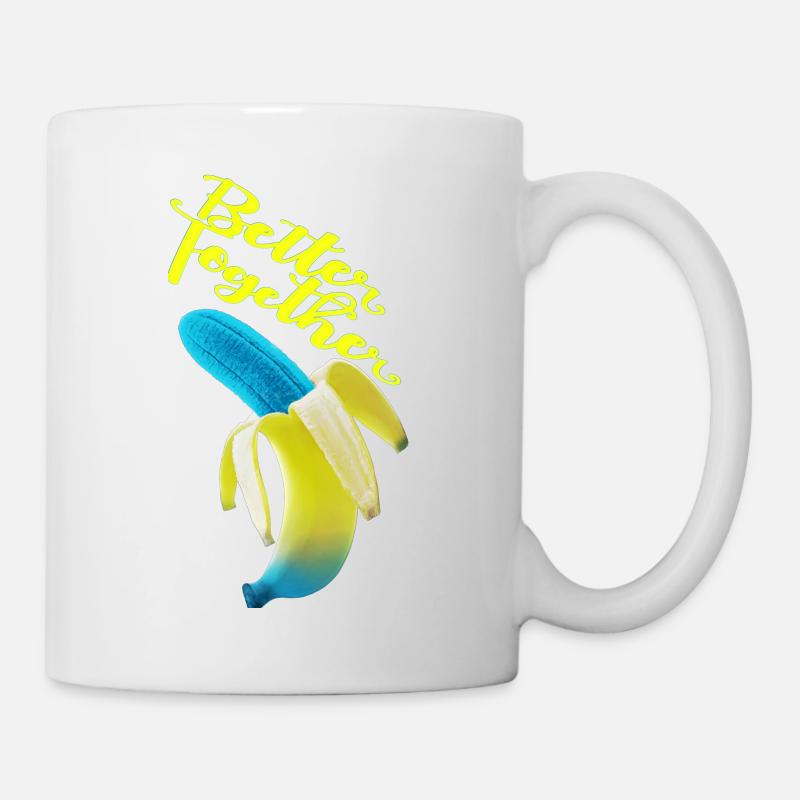 banane - Mug blanc - blanc