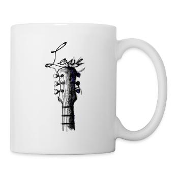 guitare - Mug blanc - blanc - Droite