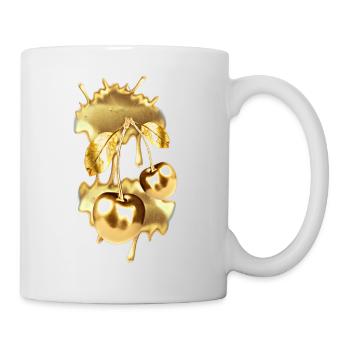 Cerise d'or - Mug blanc - blanc - Droite