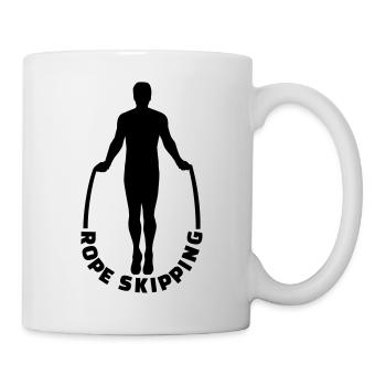Seilspringen - Tasse - Weiß - Rechts