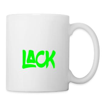 Lustiger Spruch Lack gesoffen , für den Lackierer - Tasse - Weiß - Rechts