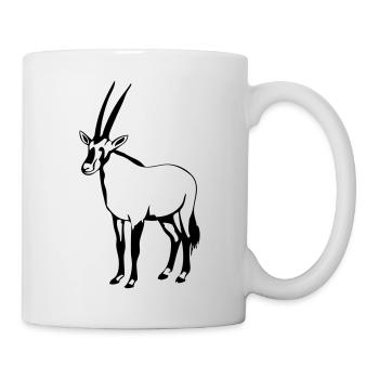 Oryx - Antilope - Tasse - Weiß - Rechts