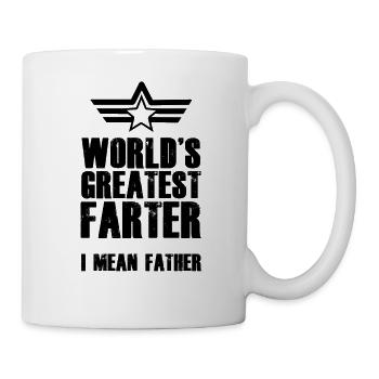 mondes greates père cadeau - Mug blanc - blanc - Droite