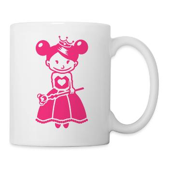 Peu de princesse - princesse peu - Mug blanc - blanc - Droite