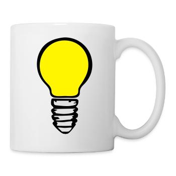 Light bulb (3 colors) - Mug - white - Right