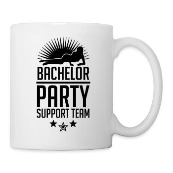 Bachelor Party Support Team - Tasse - Weiß - Rechts