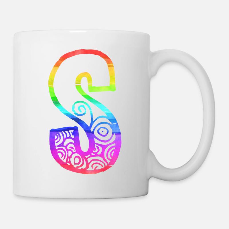 regenbogen s - Tasse - Weiß