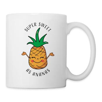 super sweet as ananas - Tasse - Weiß - Rechts