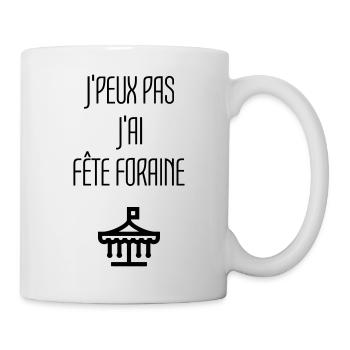 Fête Foraine Forain Foire Manège Coaster Humour - Mug - white - Right