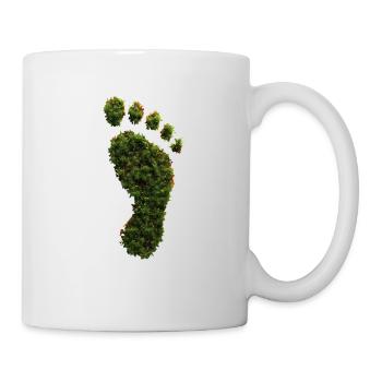 Ökologischer Fußabdruck - Tasse - Weiß - Rechts