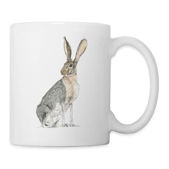 Rabbit with long spoons - Mug - white - Right