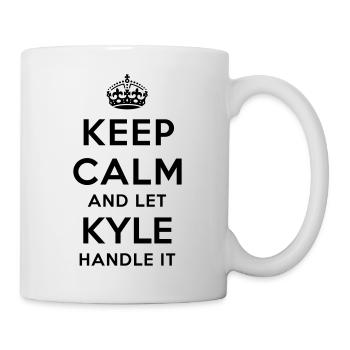 keep calm and let kyle handle it - Mug - white - Right