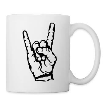 symbole hard rock signe 23072 - Mug blanc - blanc - Droite