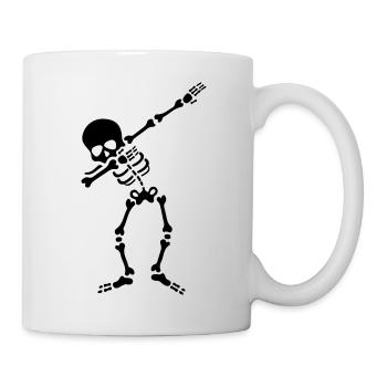skull dabbing - Tasse - Weiß - Rechts