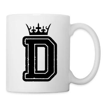 buchstabe_d_king_01 - Mug - white - Right