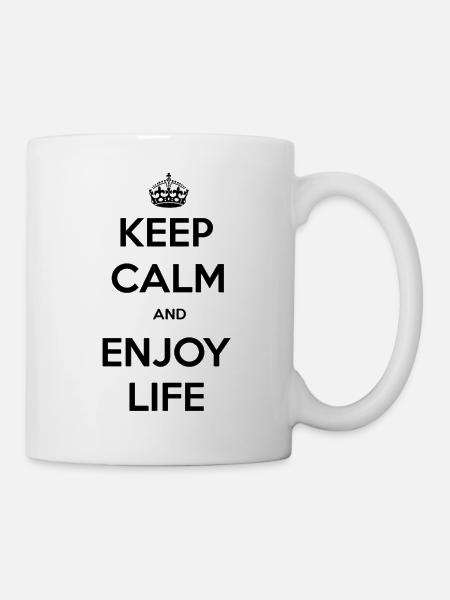 Reste calme - Mug blanc - blanc