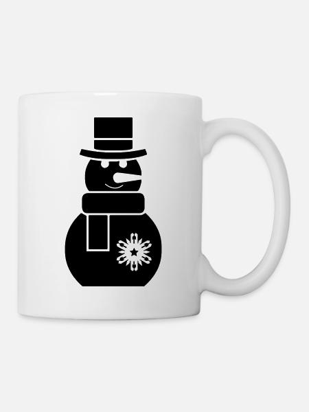 schneemann - Tasse - Weiß