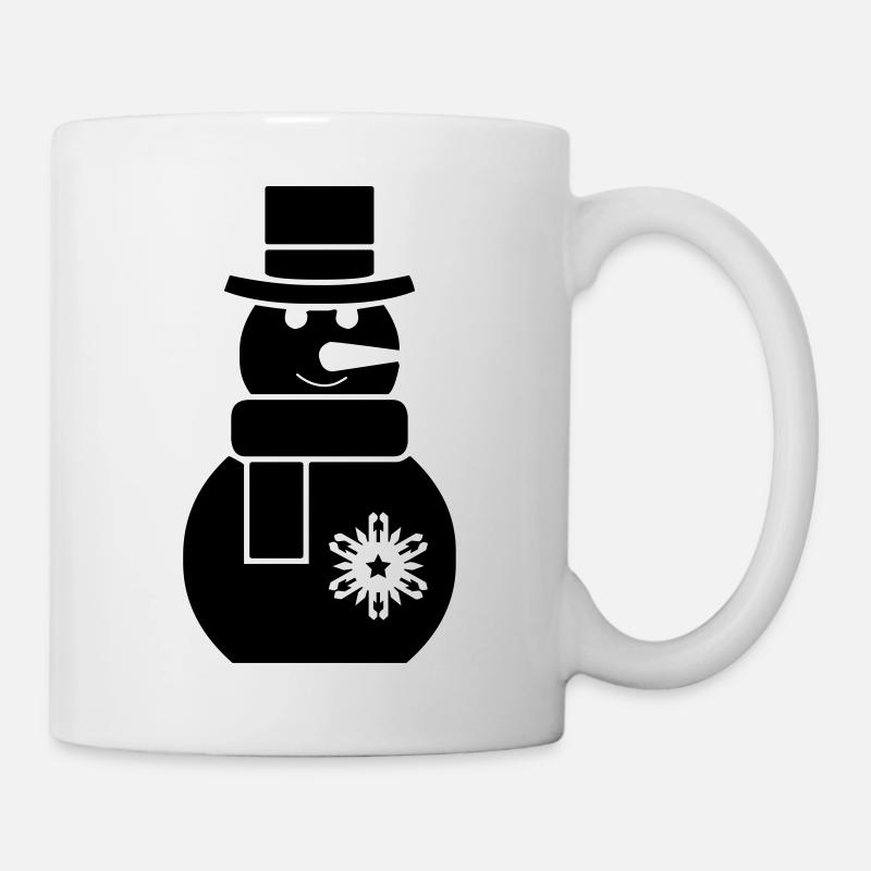 schneemann - Tasse - Weiß