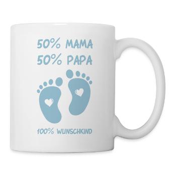 baby_fuesse_wunschkind - Tasse - Weiß - Rechts