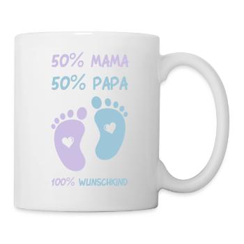 baby_fuesse_wunschkind_001 - Tasse - Weiß - Rechts