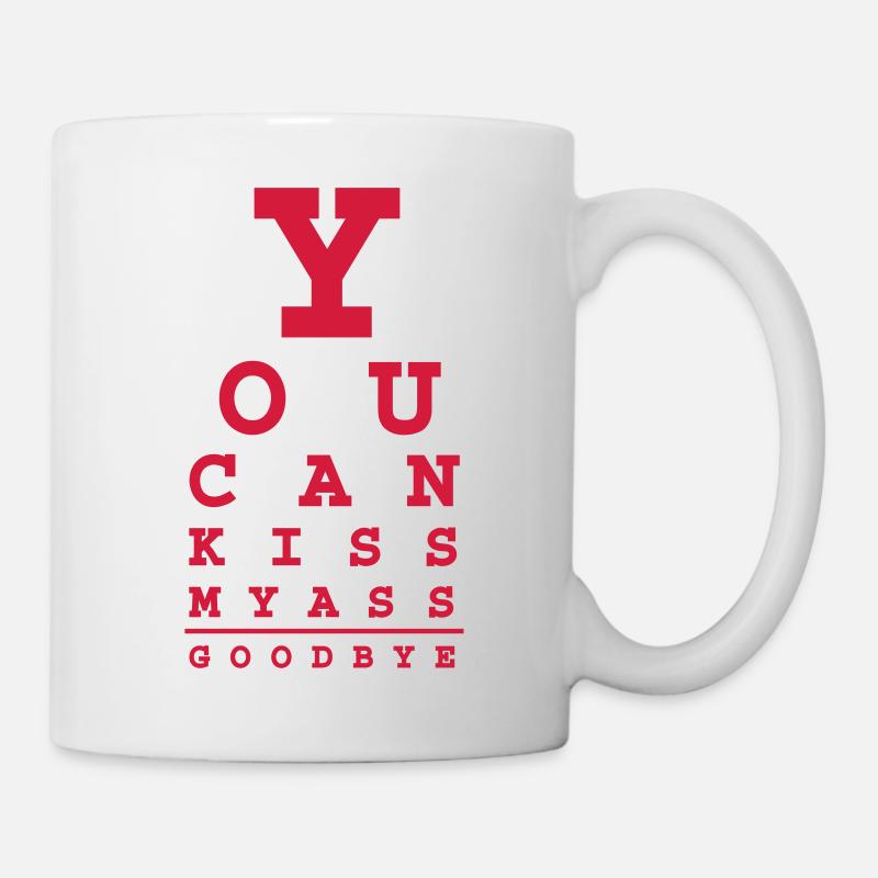 lustige sehtafel - Tasse - Weiß