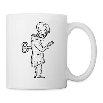 Zombietelefon - Tasse - Weiß - Rechts