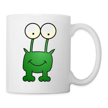 Grenouille - Alien - Extraterrestre - Monstre - Mug blanc - blanc - Droite