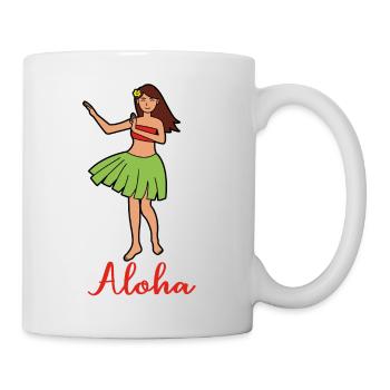 ALOHA Mädchen - Tasse - Weiß - Rechts