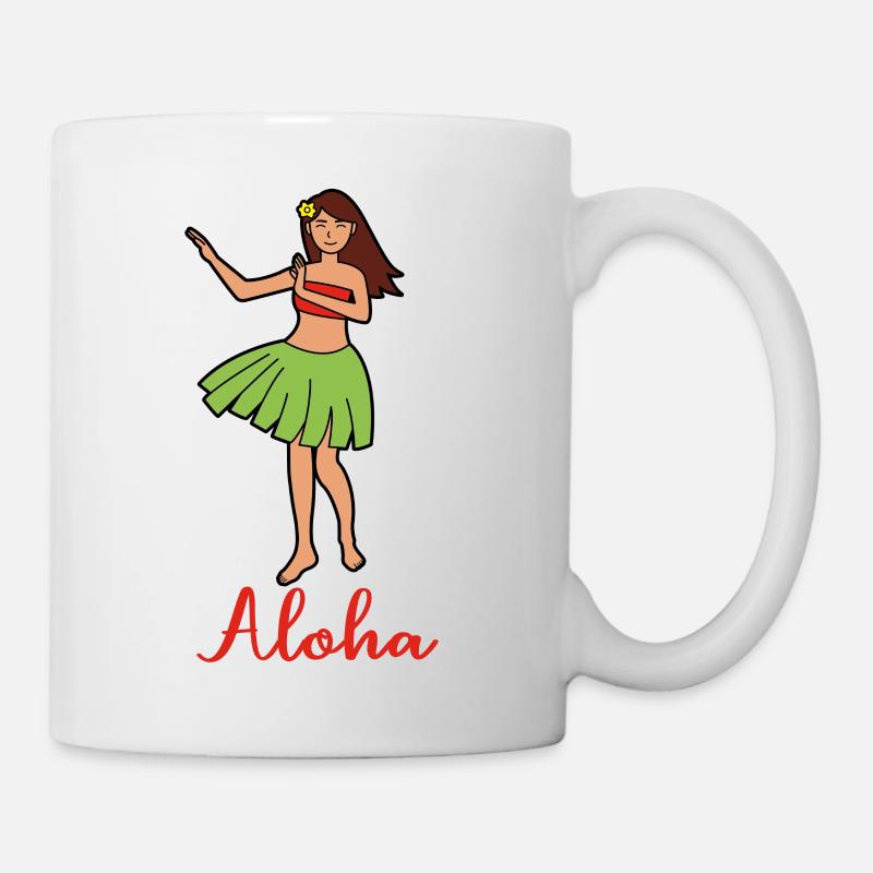 ALOHA Mädchen - Tasse - Weiß